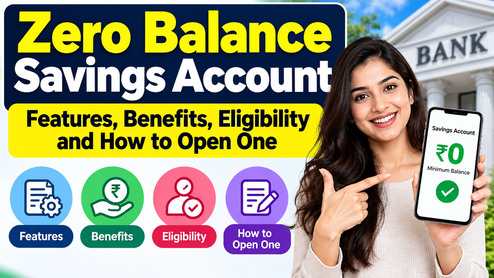 Zero Balance Savings Account: Features, Benefits, Eligibility and How to Open One