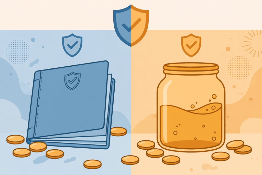 Safe options to keep emergency money in India, savings account and liquid fund